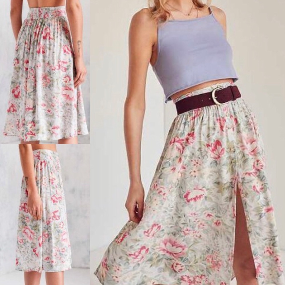 Urban Outfitters Floral Skirt Sz M